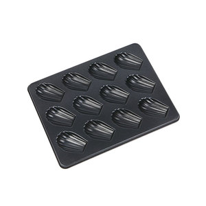 12 Cup Classic Madeleine Pan 34x26cm Deep Shell <b>Mold</b> Non-Stick Baking Tin French Pastry Cake <b>Mold</b> - Product Image 1