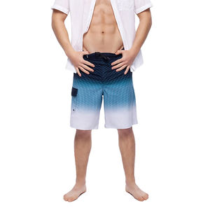 Shorts de plage décontractés pour hommes en polyester respirant à séchage rapide, parfaits pour l'été, avec taille élastique – Vente en gros - Product Image 4