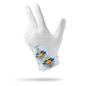 Gants de golf en cuir PU respirant à motif aztèque du sud-ouest, avec logo personnalisé, pour usage sportif unisexe - Product Image 1