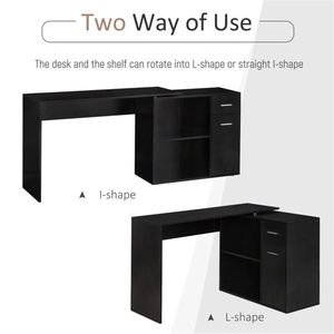 Scrivania da Gaming in Legno Regolabile in Altezza per Camera da Letto e Soggiorno - Product Image 3