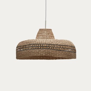 Cubierta de Lámpara Colgante Plana Tejida, Proveedor Directo de Fábrica, OEM, Ecológica, Venta al por Mayor, Pantalla de Lámpara de Seagrass Poco Profunda, Precio Económico - Product Image 1
