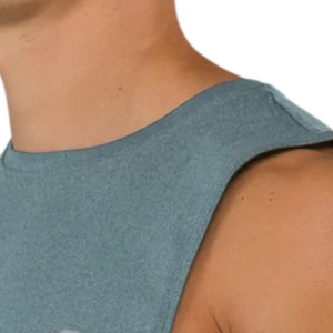 Débardeur athlétique bleu ardoise pour homme, léger, respirant, sans manches, pour l'entraînement sportif et le fitness - Product Image 4