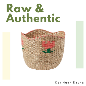 Bathroom Storage Vintage Round Seagrass <b>Basket</b> <b>Foldable</b> Woven Three-Layer Customizable Capacity 50x40x30cm - Product Image 4