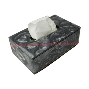 Caja de pañuelos cuadrada para manualidades de resina sin cubierta inferior, diseño de caja de pañuelos, caja de resina de lujo con soporte para pañuelos - Product Image 3