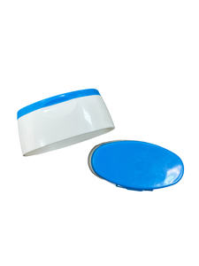 OEM/ODM Custom Oval Plastic Flip Top Cap 2-Color Cosmetic <b>Bottle</b> Closure Snap On Shampoo <b>Squeeze</b> Tube Lid - Product Image 2