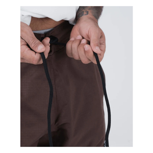 Shorts de bain décontractés pour hommes en lin/coton Oxford – Taille mi-haute, braguette zippée, écologiques, imperméables et séchage rapide - Product Image 6