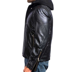 Fully Customized Genuine Cowhide Leather <b>Jacket</b> for <b>Men</b> Winter Warm Vintage Style <b>Linen</b> Lining 320g Fabric Weight Made Pakistan - Product Image 4