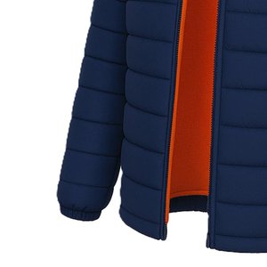 Nouvelles vestes matelassées à capuche pour hommes, bleu marine, de haute qualité, design personnalisé, tendance streetwear, fermeture éclair, vente chaude - Product Image 5