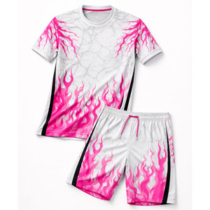 Conjunto de Uniforme de Fútbol Personalizado con Impresión de Nombre y Número, Camiseta de Fútbol de Malla Transpirable, Ropa Deportiva al por Mayor de Fábrica - Product Image 1