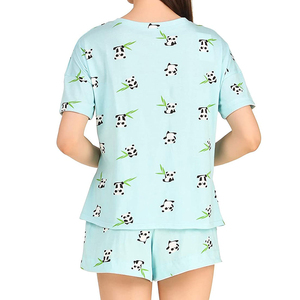 Women's Casual Summer Solid Quick-drying Breathable Eco-Friendly 2-Piece T-Shirt and Shorts <b>Set</b> Cotton OEM Service - Product Image 5