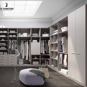 Armario de ropa sencillo y moderno para dormitorio, vestidor con diseño OEM, Hardware funcional de lujo, armario barato