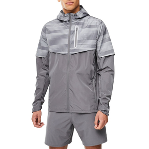 Nouvel ensemble décontracté coupe-vent deux pièces 2026 : veste légère à capuche et short unisexe personnalisé 100 % coton respirant - Product Image 3
