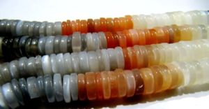 Perles rondes lisses en pierre de lune naturelle multicolores, forme de pneu, 10 mm, vendues par brin de 8 pouces de long, pour la fabrication de bijoux - Product Image 4