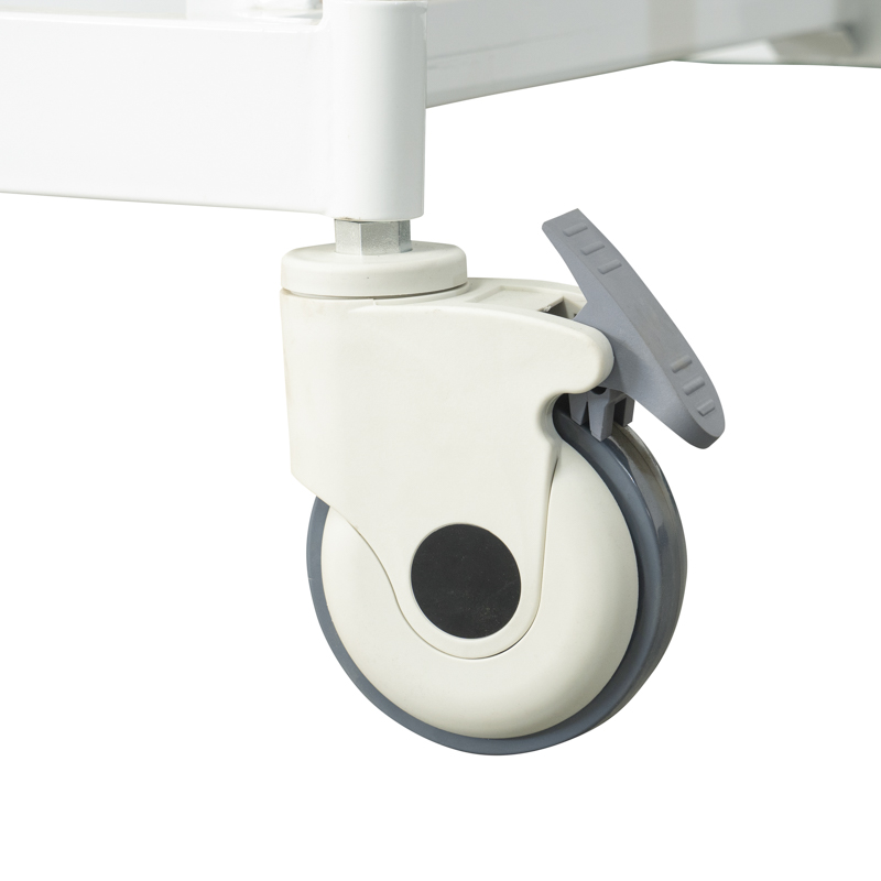 MN-MB003 Мебель для больничного ухода ABS Мобильная 3-функциональная ручная медицинская кровать на продажу с CE ISO