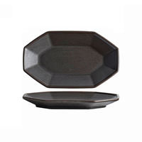 Assiette à dîner en porcelaine écologique faite à la main de style minimaliste japonais, logo OEM, ensembles de vaisselle, mariage, fête, restaurant gastronomique
