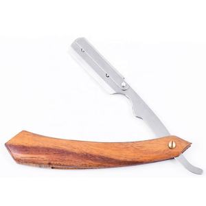 Rasoir droit pliant professionnel pour barbier, type shavette à lame simple, personnalisable pour fournisseur - Product Image 2