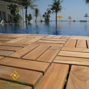 Baldosas de Exterior Cuadradas de Alta Calidad con Doble Bloqueo, Diseño Moderno, Imitación Madera, 300x300mm, Impermeables, Resistentes al Fuego, para Piscinas y Talleres - Product Image 5