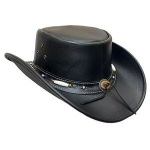 Nouveau style, faible MOQ, chapeaux de cowboy en cuir, couleur personnalisée, produit le plus vendu, chapeaux de cowboy en cuir - Product Image 3