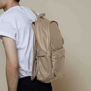 Luxury Soft Leather <b>Computer</b> Bag with Large Capacity Multi Compartment Storage for Executive Office Travel and student bag - Product Image 3