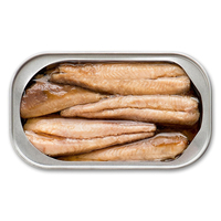 Sardines en conserve dans l'huile végétale, boîte de 125g