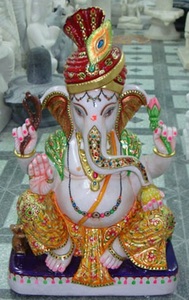 Antique Marble Ganesh Murti - Product Image 5