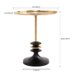 Dune Aluminum Drink Accent <b>Table</b> for Small Spaces for Living Room Arva <b>side</b> drink Pedestal Drink <b>Tables</b> - Product Image 3