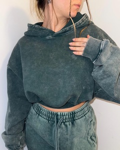 High Quality Manufacturers Drop Shoulder Luxury Heavy Weight French Terry Oversized 400 500gsm <b>Zip</b> <b>up</b> Men <b>Cropped</b> Boxy Hoodies - Product Image 2