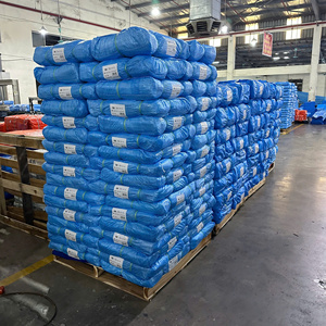 Bâche en PE bleue durable, imperméable, résistante aux UV et aux déchirures, pour la construction, l'agriculture et les camions - Product Image 2