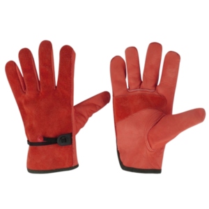 Hi Vis Reinforced Cowhide Grain Split Leather Driving <b>Gloves</b> Winter Workwear Safety Garden <b>Gloves</b> Reflective Safety Clothing for - Product Image 3