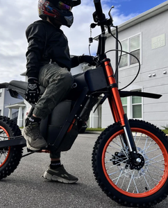 MEJOR OFERTA 2026: Motocicleta Eléctrica Todoterreno con Motor sin Escobillas de 501-1000W, Velocidad Máxima <40km/h, Diseño Negro y Naranja - Product Image 5