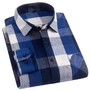 Chemise en flanelle à manches longues pour homme, coupe classique, qualité supérieure, logo personnalisé, grandes tailles, chemises en flanelle pour hommes - Product Image 3