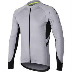 Jersey de Ciclismo Personalizado de Manga Corta, Color Sólido, Transpirable, Antibacterial, de Secado Rápido, Alta Calidad, 100% Poliéster, MOQ Bajo - Product Image 1