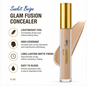FLYVY Glam Correcteur |   Crème minérale matifiante longue tenue, haute couvrance, légère, résistante à l'eau, couvrance totale pour tous les types de peau - Product Image 3