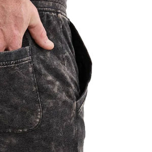 Shorts imprimés pour hommes, nouvelle collection 2026, tie-dye, personnalisables, en coton, avec cordon de serrage, style jogger, délavés à l'acide, vente en gros - Product Image 5