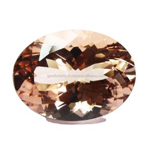 Morganita de melocotón 14X12mm Forma ovalada Morganita natural de alta calidad Piedras preciosas facetadas Piedras sueltas Proveedor DE LA India - Product Image 4