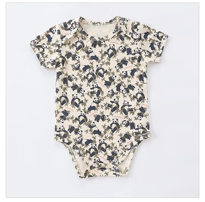 Vêtements pour bébés en coton biologique Combinaison pour nouveau-né Combinaison d'été pour bébé - Product Image 4