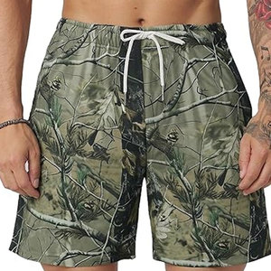 Pantalones Cortos con Estampado de Jungla de Último Diseño para Hombre, Estilo Urbano Moderno, Cómodos para el Uso Diario en Verano - Product Image 1