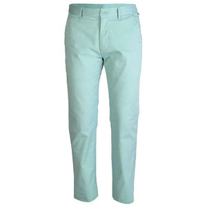 Pantalones Oxford de Algodón Verde Claro para Hombre, Corte Recto, Cintura Media, Cierre de Botones, Casuales, de Verano, Antiarrugas, Ligeros - Product Image 1