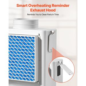 Kit de Ventilación Interior 3 en 1 de Material ABS Premium con Puerto de Escape de 4 Pulgadas, Cajón de Agua, Recordatorio Inteligente de Sobrecalentamiento y Colector de Polvo - Product Image 4