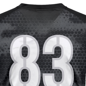 Camiseta de Fútbol Americano con Sublimación de Camuflaje Personalizada, Cuello en V, Transpirable, de Poliéster, Uniforme de Equipo, OEM, ODM, Venta al Por Mayor - Product Image 6