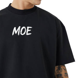 Camisetas de algodón de gran tamaño para hombre, estilo urbano, con estampado de logotipo personalizado, fabricante mayorista de marca privada OEM - Product Image 3