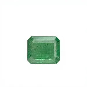 Émeraude naturelle certifiée du Zambie, taille octogonale, pierre à bon lustre, pierre précieuse en vrac pour la fabrication de bijoux 2.00 - Product Image 1
