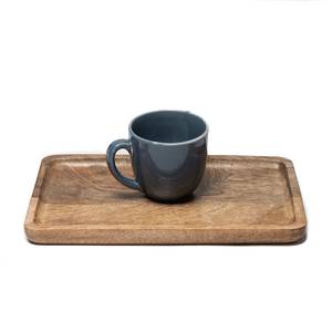 Bandeja de Servir Minimalista de Madera y Cerámica, Reutilizable, Artesanal, Ecológica, para Cocina y Comedor - Product Image 1