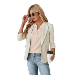 Chemisiers décontractés élégants pour femmes, chemises de travail, chemisiers boutonnés, manches courtes, col en V, t-shirt - Product Image 3