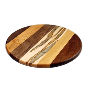 Tabla de madera redonda pulida antigua, nuevo diseño, para picar madera de Acacia, último diseño - Product Image 1