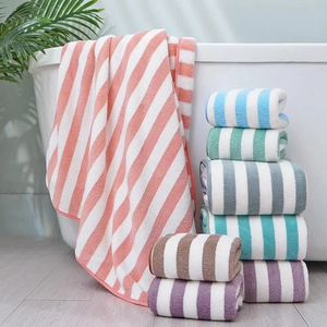 Serviette de plage légère, séchage rapide, en coton, pour salle de bain, piscine, bain, extra large, surdimensionnée, du Vietnam - Product Image 4