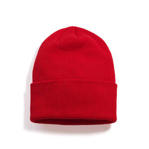 Gorro de Punto Acrílico Blanco Sólido Unisex, Gorro de Invierno Cálido Informal para Exteriores, para Adultos, Circunferencia de Cabeza de 58-60 cm - Product Image 2