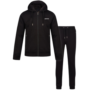 Conjunto de Sudadera con Capucha y Cremallera Completa para Hombre, Pantalones con Puños Ajustados, Corte Moderno, Logotipo Personalizado, Ropa Deportiva Urbana, OEM - Product Image 1