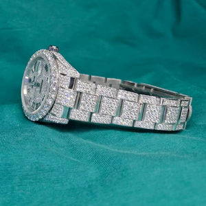 Luxury High Quality Mechanical Quartz <b>Watches</b> Rose Gold Hip Hop Moissanite <b>Watch</b> Lab Grown Diamond <b>Watch</b> Verified Supplier - Product Image 1