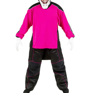 ชุดยูนิฟอร์มผู้รักษาประตูฟลอร์บอลแบบสั่งทำพิเศษ พิมพ์ลาย ระบายอากาศได้ดี แขนยาว บุแผ่นป้องกัน โพลีเอสเตอร์คุณภาพพรีเมียม ออกแบบสำหรับทีม - Product Image 1